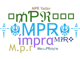 उपनाम - MPR