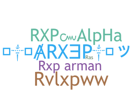 उपनाम - rXp