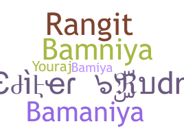 उपनाम - Bamniya