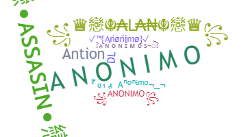 उपनाम - Anonimo