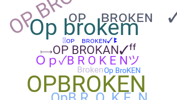 उपनाम - Opbroken