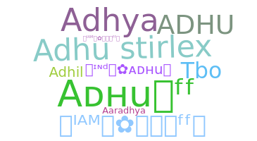 उपनाम - Adhu