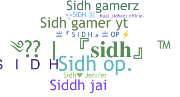 उपनाम - SIDH