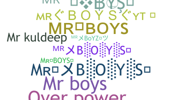 उपनाम - Mrboys