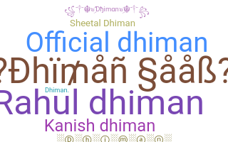 उपनाम - Dhiman