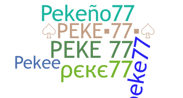 उपनाम - Peke77