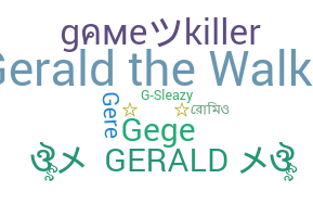 उपनाम - Gerald