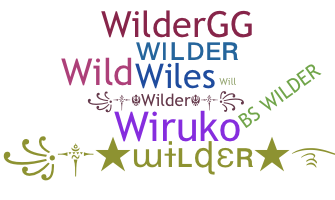 उपनाम - Wilder