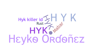 उपनाम - hyk