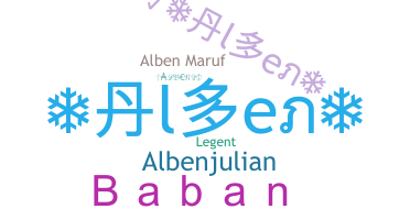 उपनाम - Alben