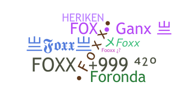 उपनाम - Foxx
