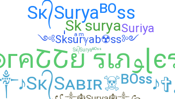 उपनाम - Sksuryaboss