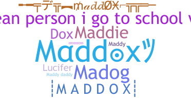 उपनाम - Maddox