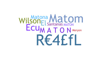 उपनाम - Maton