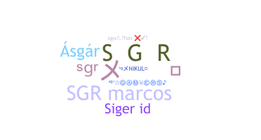 उपनाम - sgr