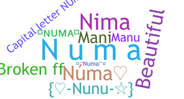उपनाम - Numa