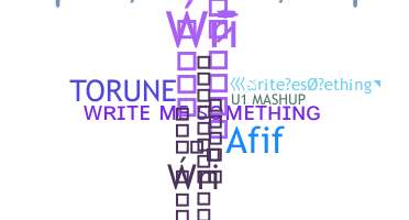 उपनाम - Writemesomething