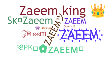 उपनाम - Zaeem