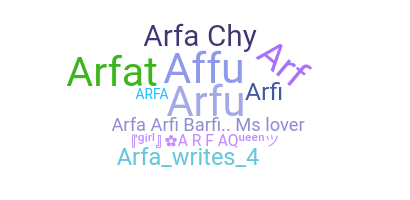 उपनाम - Arfa