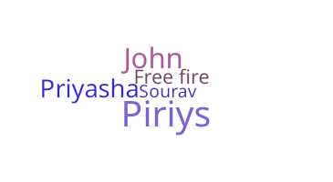 उपनाम - Piriya