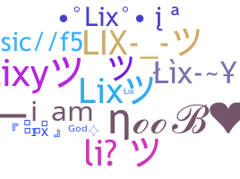 उपनाम - Lix