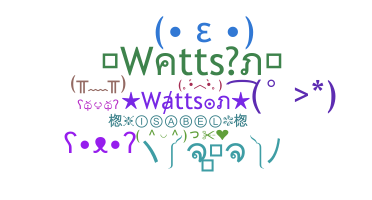 उपनाम - Wattson