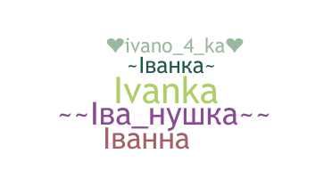 उपनाम - Ivanka