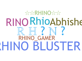 उपनाम - Rhino