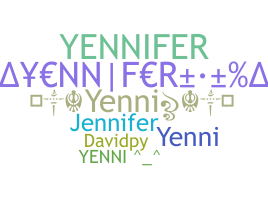 उपनाम - Yennifer