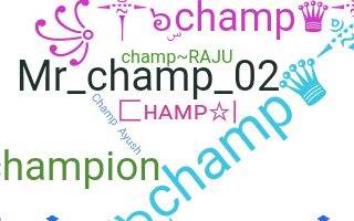 उपनाम - Champ
