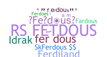 उपनाम - Ferdous