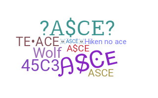 उपनाम - asce