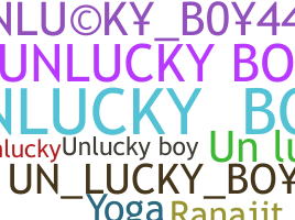 उपनाम - unluckyboy