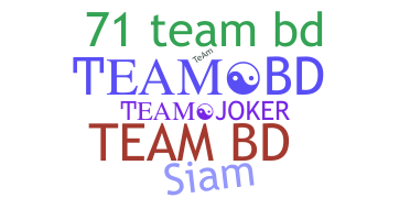 उपनाम - teamBD