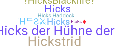 उपनाम - Hicks