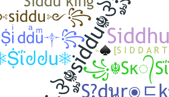 उपनाम - Siddu