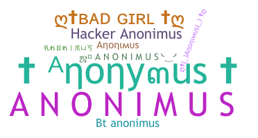 उपनाम - Anonimus