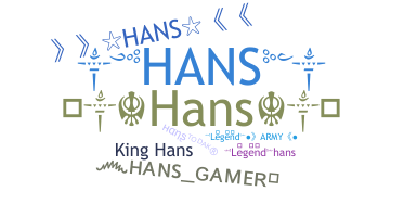 उपनाम - Hans