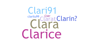 उपनाम - Clari