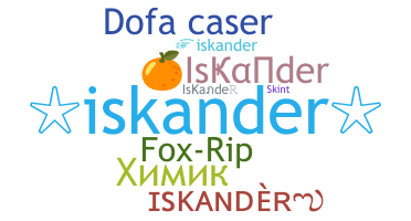 उपनाम - Iskander