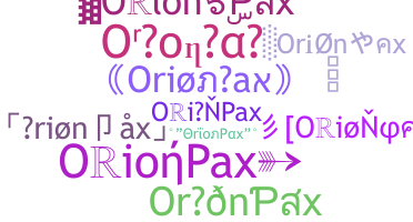 उपनाम - OrionPax