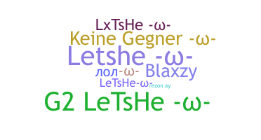 उपनाम - Letshe
