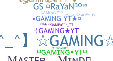 उपनाम - GamingYT