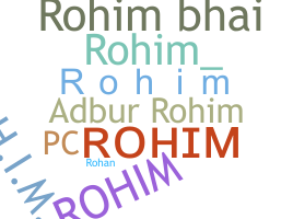 उपनाम - Rohim