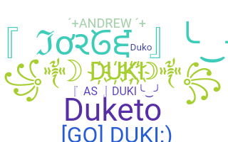 उपनाम - Duki