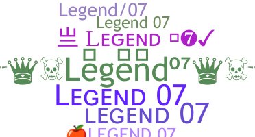 उपनाम - Legend07