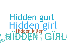 उपनाम - hiddengirl