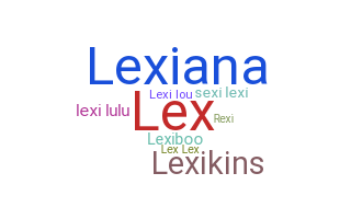 उपनाम - lexi
