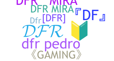 उपनाम - DFR