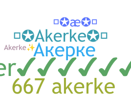 उपनाम - Akerke